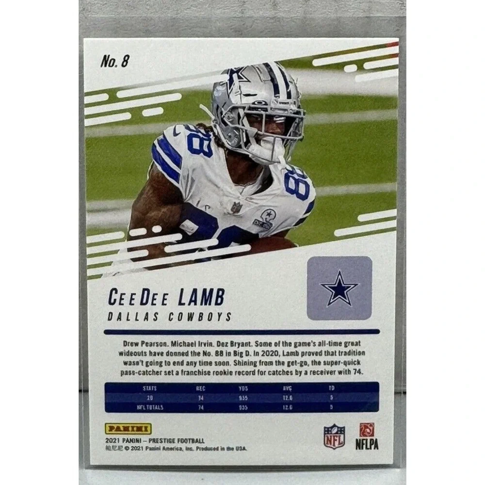 CeeDee Lamb 2021 Panini Prestige Dallas‎ Cowboys #8